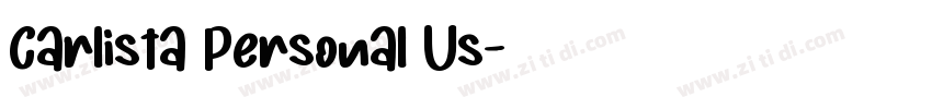 Carlista Personal Us字体转换